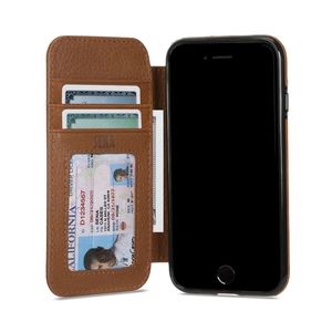 SENA Wallet Book for Iphone SE (Tan)